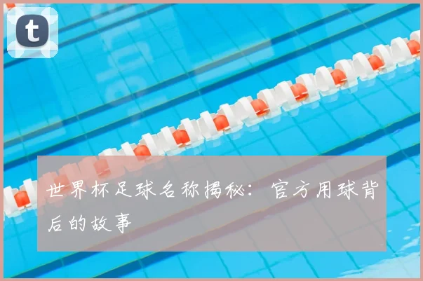 世界杯足球名称揭秘:官方用球背后的故事